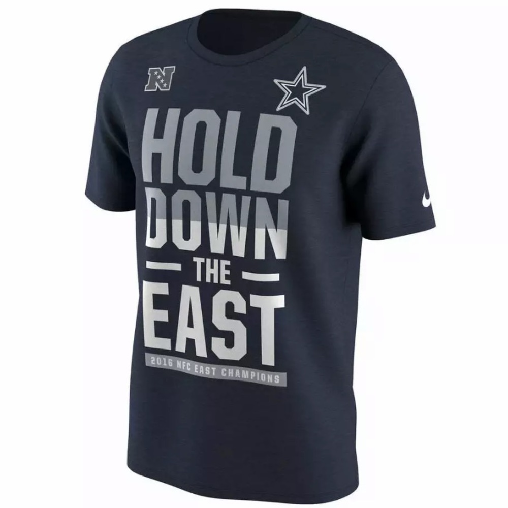 Nike Dallas Cowboys Hold Down the East - 2016 NFC East Champions Shirt - S,M,XL